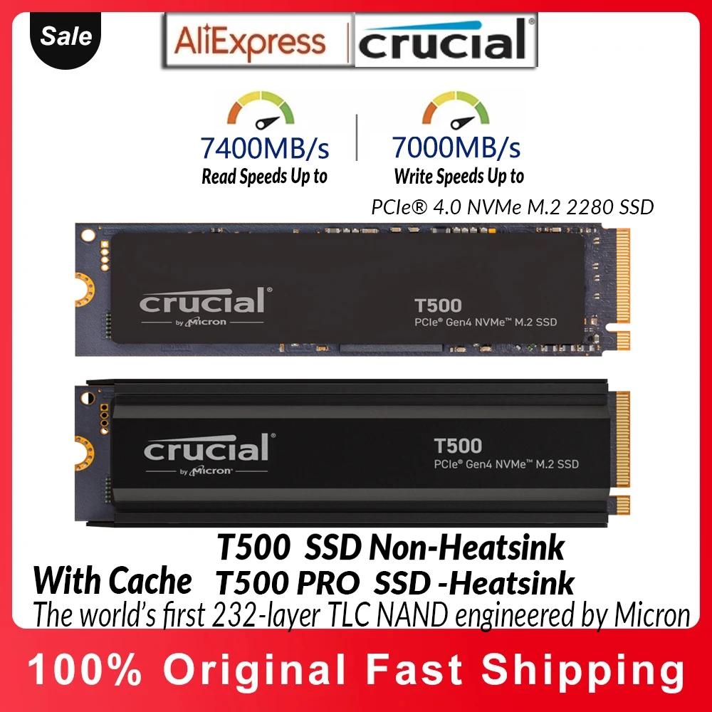 Crucial Ʈ ũž ̴ PC  ָ Ʈ ̺, T500, T500PRO, 500GB, 1TB, 2TB, PCIe 4.0, NVMe M.2 SSD, 7400 MB/s